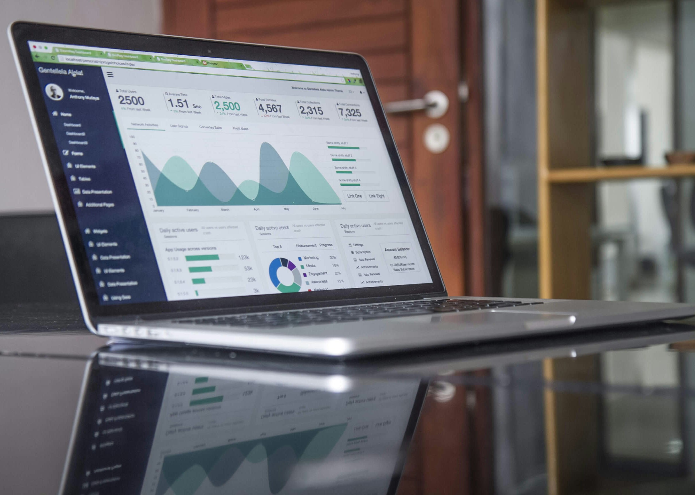 Visual representation of data analytics highlighting benefits of data-driven segmentation